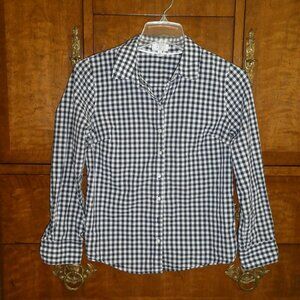 Crown & Ivy Plaid Button Down Shirt Size Petite Small